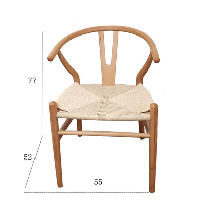 Solid Wood Modern Nordic Dining Armchair Eco-Friendly Backrest