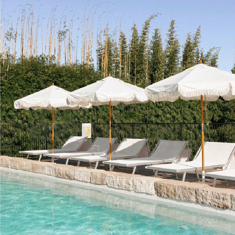 2.7M Cabana Luxe Fringe Patio Umbrella