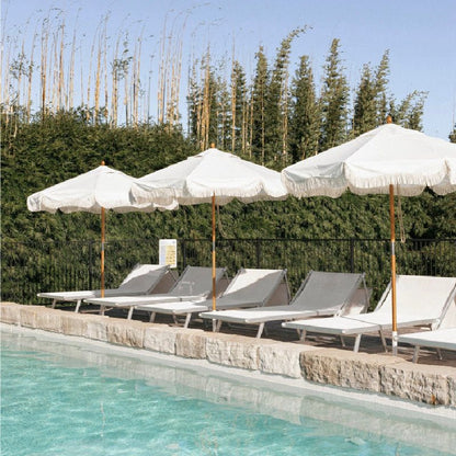 2.7M Cabana Luxe Fringe Patio Umbrella